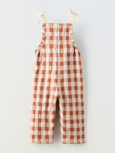 Zara Check jumpsuit at Collagerie
