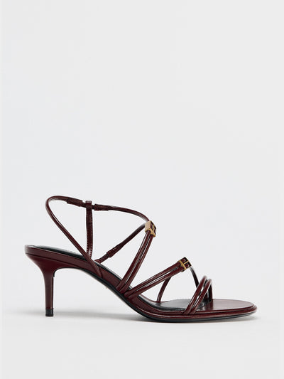 Zara High-heel strappy sandals at Collagerie
