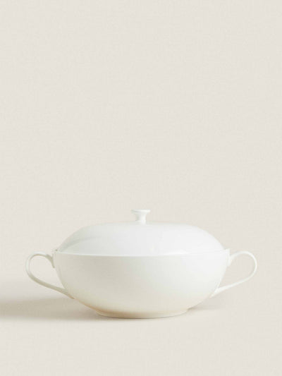 Zara Home Bone China white tureen at Collagerie