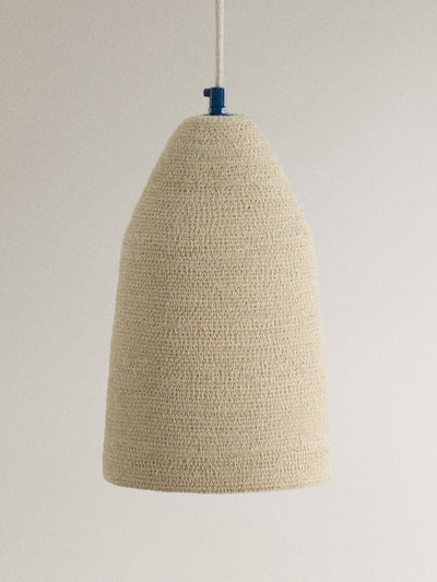 Zara Home Conical seagrass ceiling lamp at Collagerie