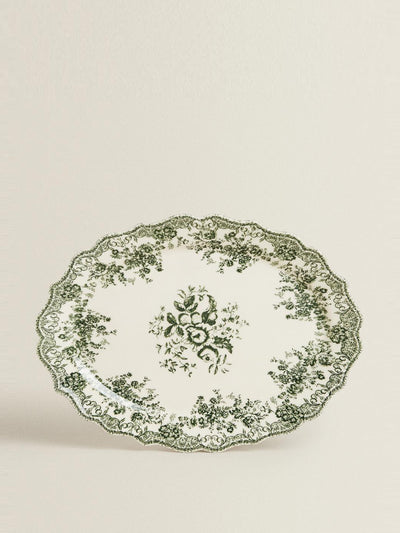 Zara Home Floral earthenware dinner plate at Collagerie