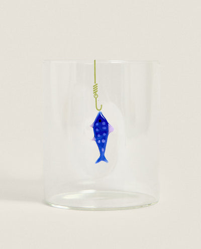 Zara Home Borosilicate fish tumbler at Collagerie