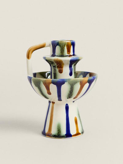 Zara Home Coloured candlestick at Collagerie