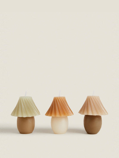 Zara Home Mini lampshade candles (set of 3) at Collagerie