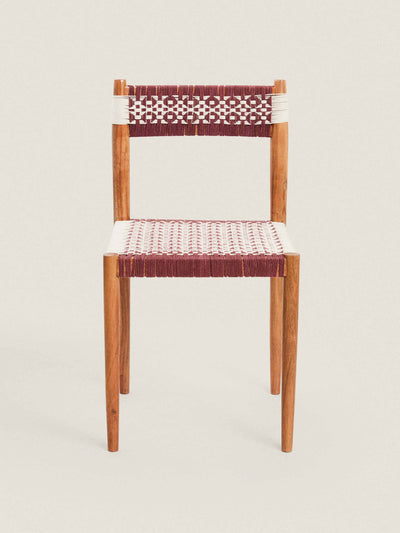 Zara Home Multicoloured cotton chair at Collagerie