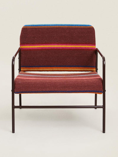 Zara Home Multicolored wool armchair at Collagerie