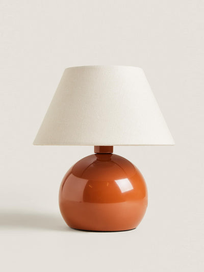 Zara Home Terracotta coloured lamp at Collagerie