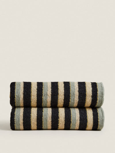 Zara Home Striped blanket at Collagerie