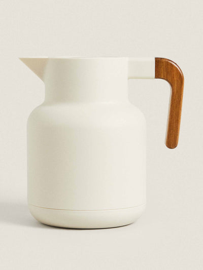 Zara Home Thermos with acacia handle at Collagerie