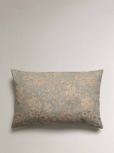 Morris & Co. Washed linen printed cushion cover at Collagerie