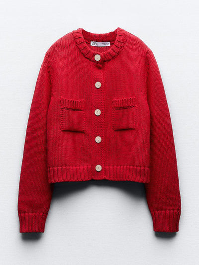 Zara Knit cardigan with pockets at Collagerie