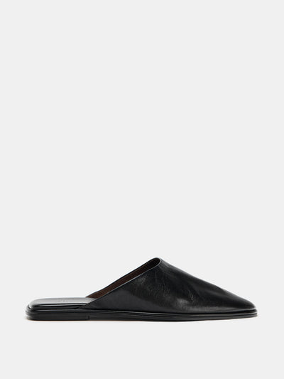 Zara Leather mules at Collagerie