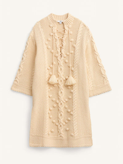 Zara Limited edition lace-up knit poncho at Collagerie