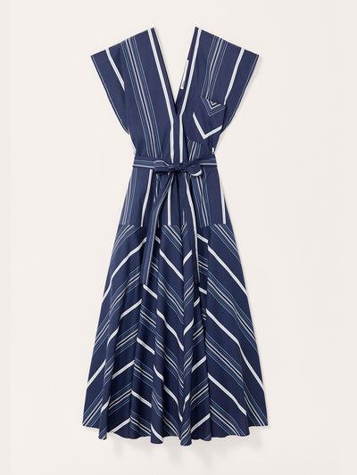 Zara Limited edition striped godet dress at Collagerie