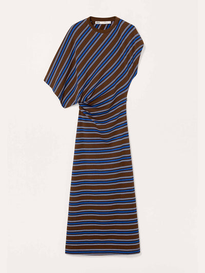 Zara Limited edition striped draped dress at Collagerie
