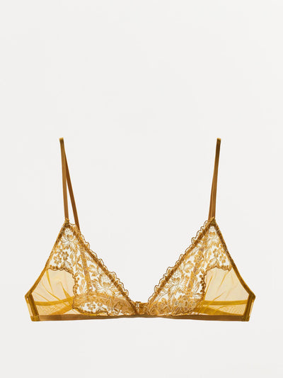 Zara Mesh lace triangle bralette at Collagerie
