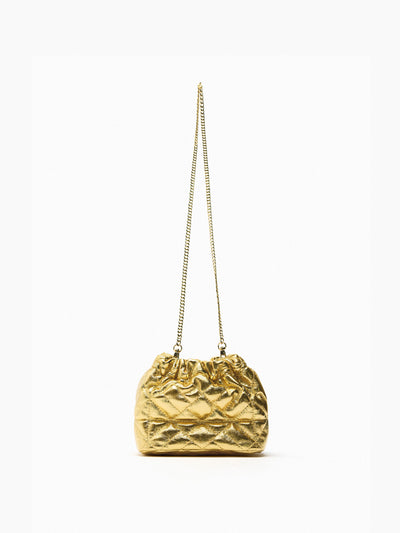 Zara Quilted mini bucket bag at Collagerie