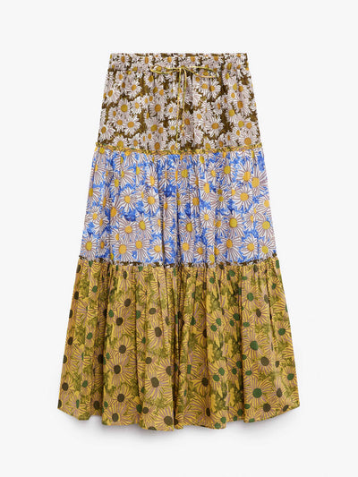 Zara Printed midi skirt at Collagerie