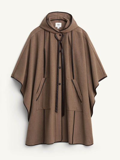Zara Oversize wool blend cape limited edition at Collagerie