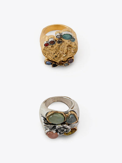Zara Stone rings (set of 2) at Collagerie