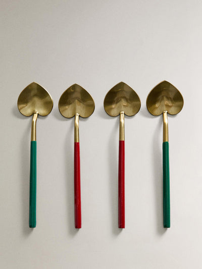 Zara Home Christmas heart dessert spoons (set of 4) at Collagerie