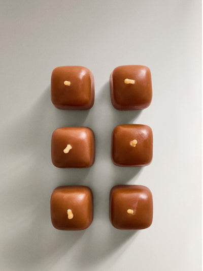 Zara Home Decorative toffee candles (set of 6) at Collagerie