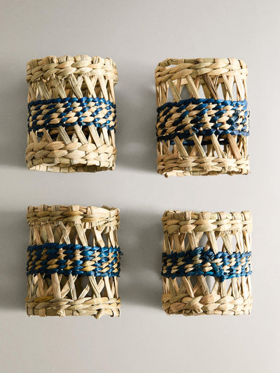 Zara Home Seagrass napkin rings (set of 4) at Collagerie
