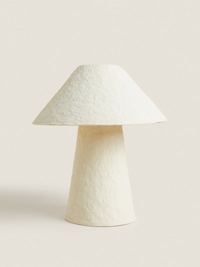 Zara Home Papier-mâché table lamp at Collagerie