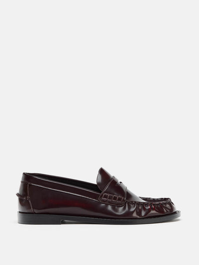 Zara Patent effect loafers at Collagerie