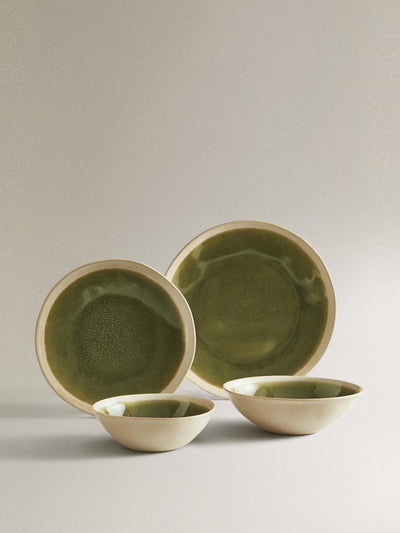 Zara Home Plain stoneware dinner set at Collagerie