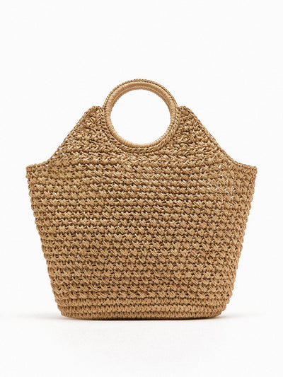 Zara Tan plaited tote bag at Collagerie