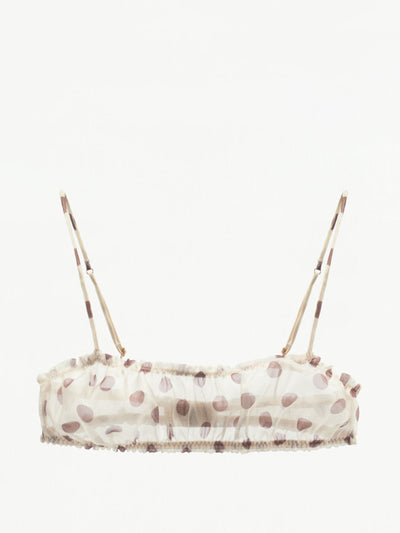 Zara Polka dot organza bralette at Collagerie