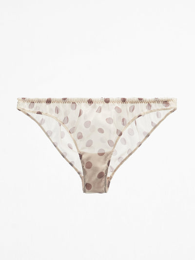 Zara Polka dot organza briefs at Collagerie