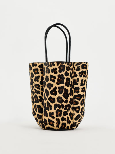 Zara Animal print leather mini bucket bag at Collagerie