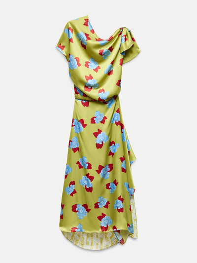 Zara Printed silk dress at Collagerie