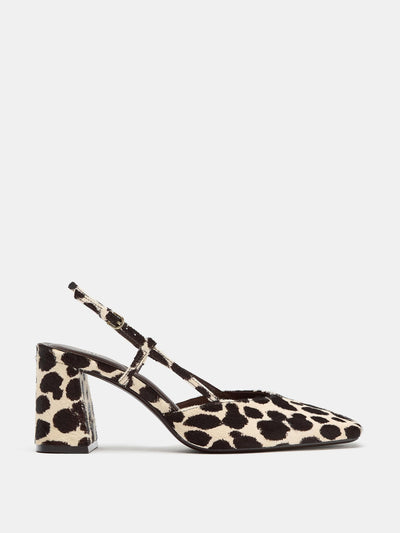 Zara Printed slingback shoes at Collagerie