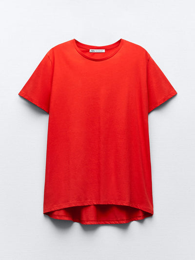 Zara Round neck short sleeves t-shirt at Collagerie