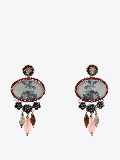 Zara Resin stone charm earrings at Collagerie