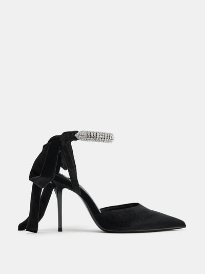 Zara Rhinestone slingback shoes at Collagerie