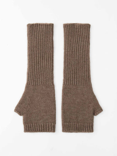 Zara Ribbed knit mittens at Collagerie