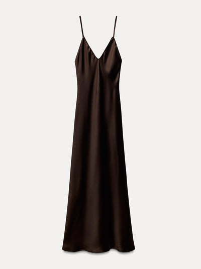 Zara Satin midi dress at Collagerie