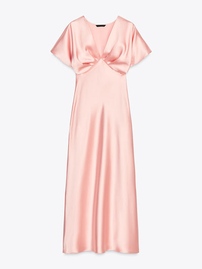 Zara Satin midi dress at Collagerie