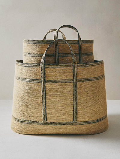 Zara Home Seagrass basket with handles at Collagerie