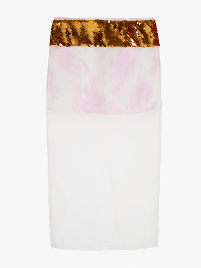 Zara Sequined organza skirt at Collagerie