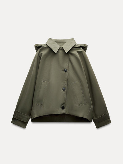 Zara ZW Collection hooded jacket at Collagerie