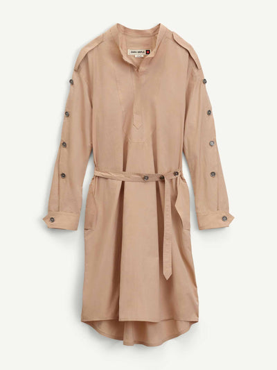 Zara Srpls Button detail dress at Collagerie