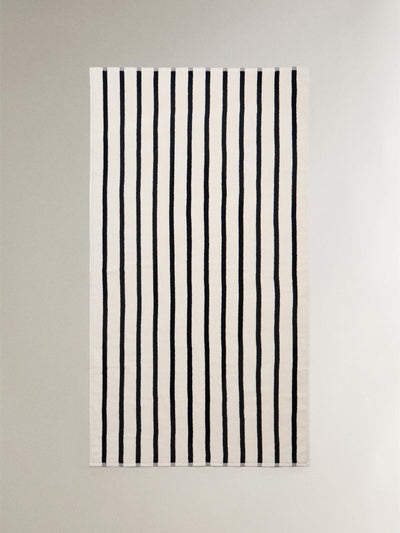 Zara Home Striped cotton beach towel at Collagerie