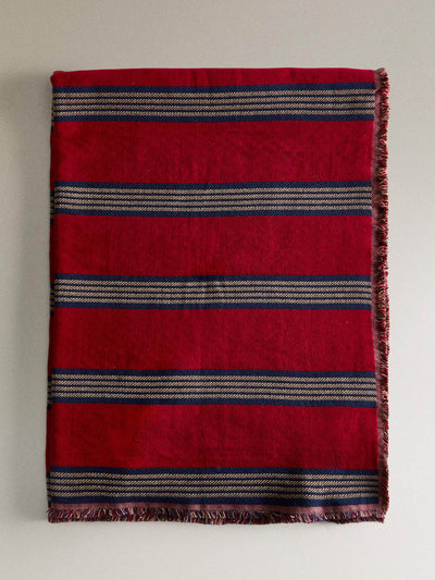 Zara Home Striped cotton blanket at Collagerie