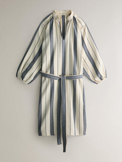 Zara Striped cotton tunic at Collagerie