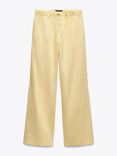 Zara Striped pyjama style trousers at Collagerie